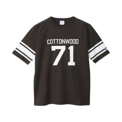 Champion Large Size Short Sleeve Football T-Shirt 25SS "Off Black"