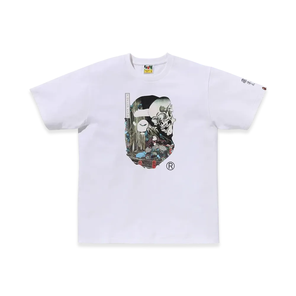 A BATHING APE x UKIYO-E Ape Head Tee #3 "White"