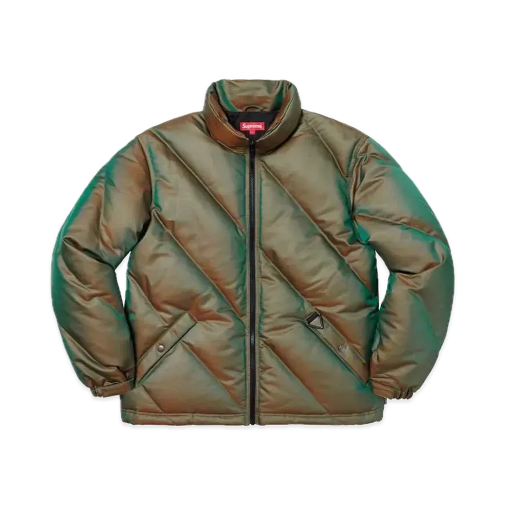 Supreme Iridescent Puffy Jacket "Green"
