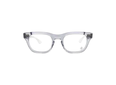 Chrome Hearts BAGGINS 51 Fleur Knee Wellington Sunglasses "Clear"
