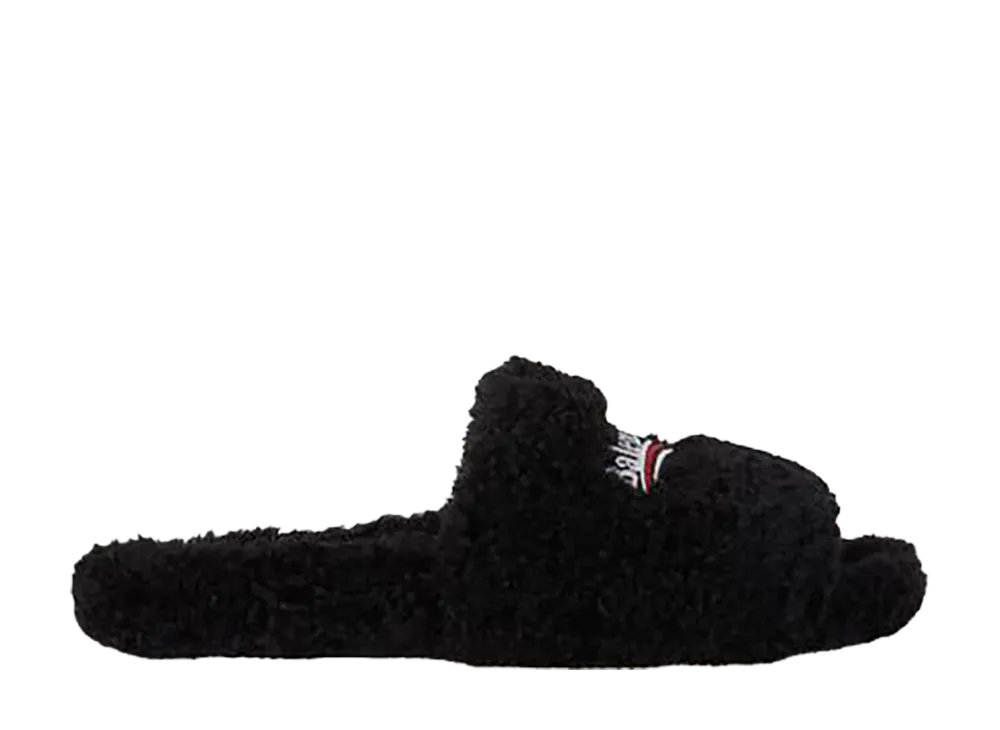 Balenciaga Women's Furry Open Mule "Black"