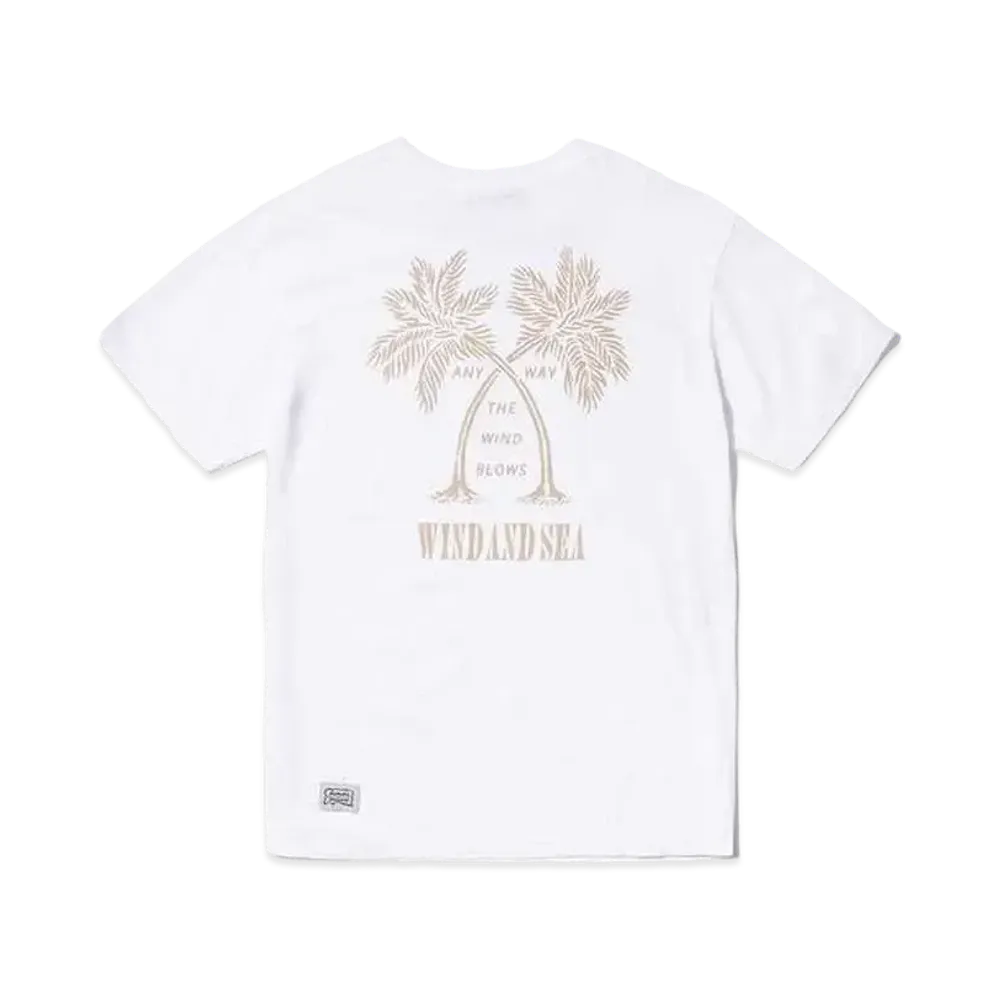 WIND AND SEA x modelab Palm Trees T-shirt "White"