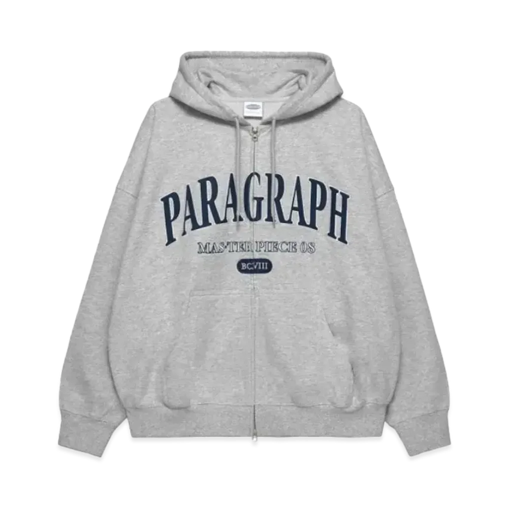 Paragraph Masterpiece Zip Hoodie "Grey"