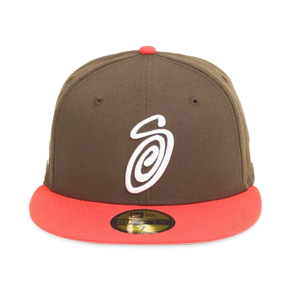 Stussy 59Fifty Swirly S Cap "Brown/Orange"