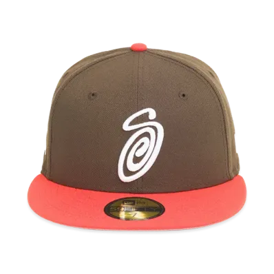 Stussy 59Fifty Swirly S Cap "Brown/Orange"