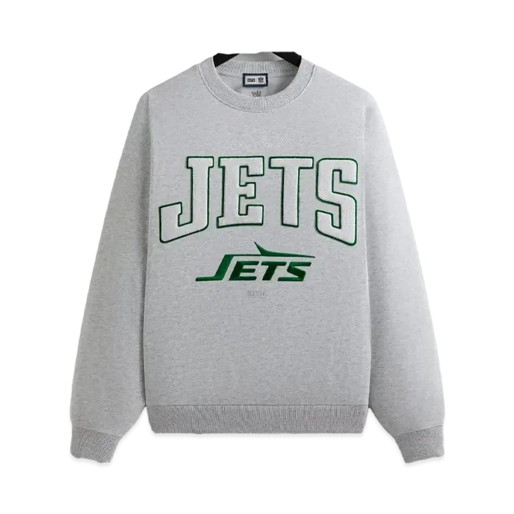 Kith & '47 For The NFL: Jets Nelson Crewneck "Light Heather Grey"