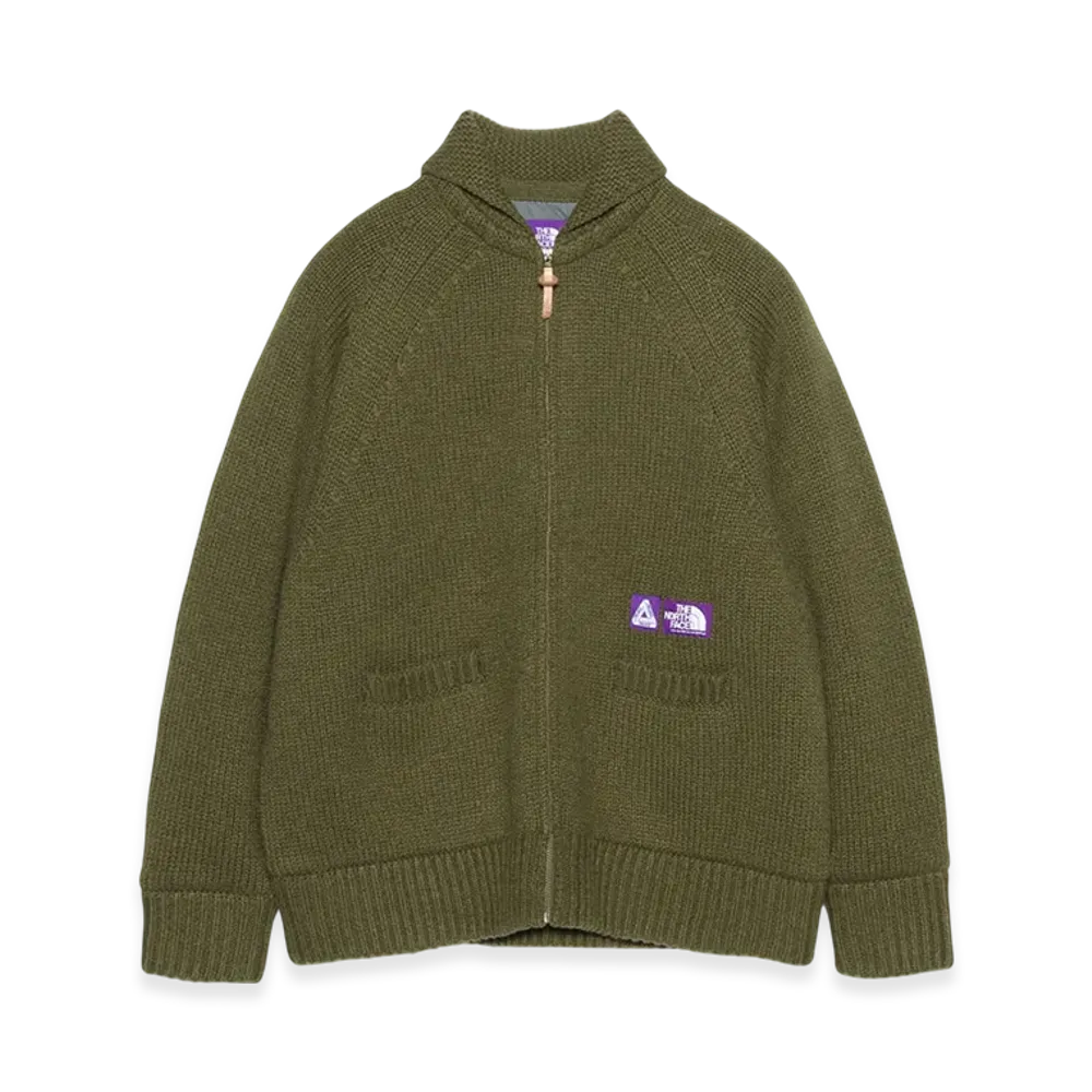 PALACE x The North Face Purple Label WINDSTOPPER Field Sweater "Sage Green"