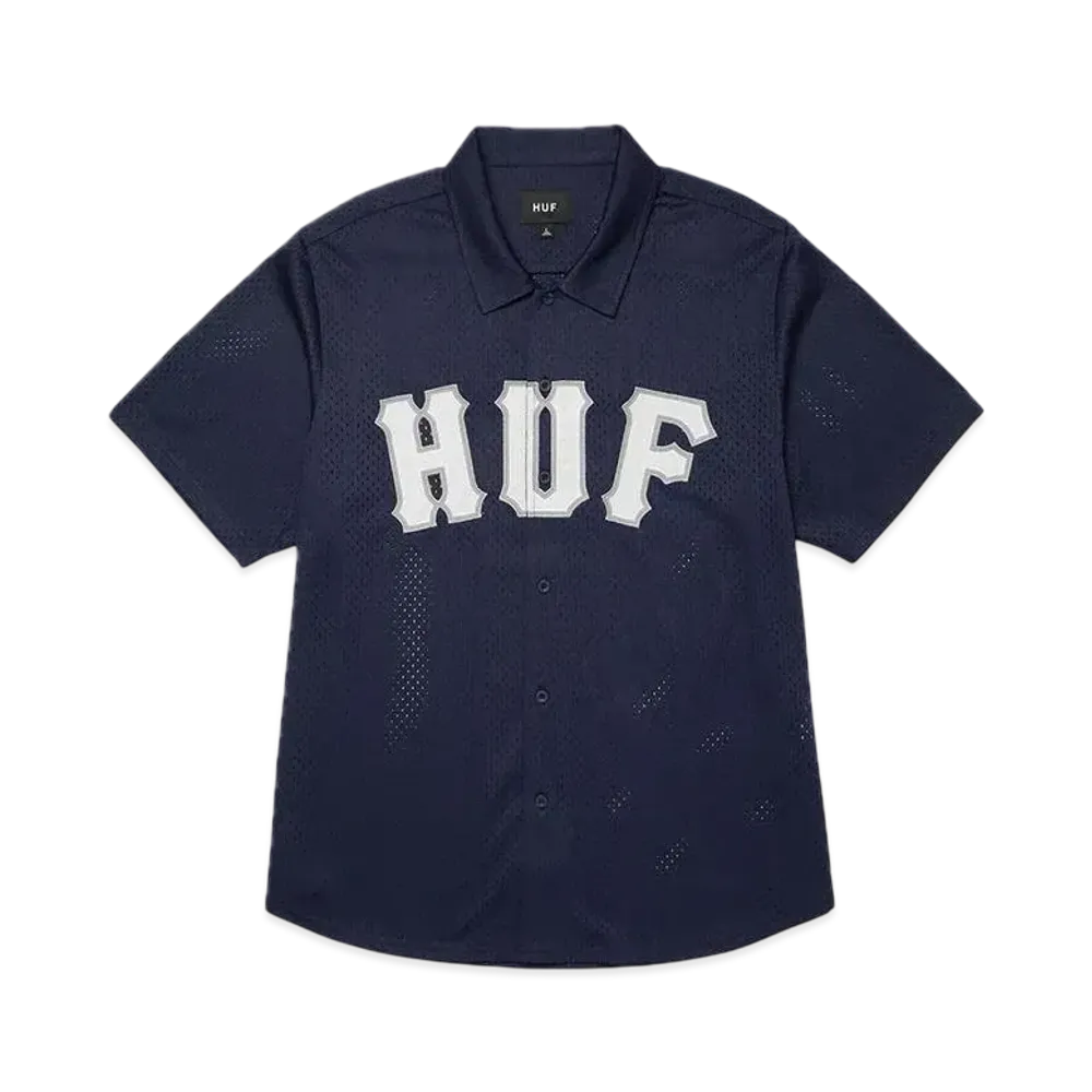 HUF Arch Mesh Button Up "Navy"