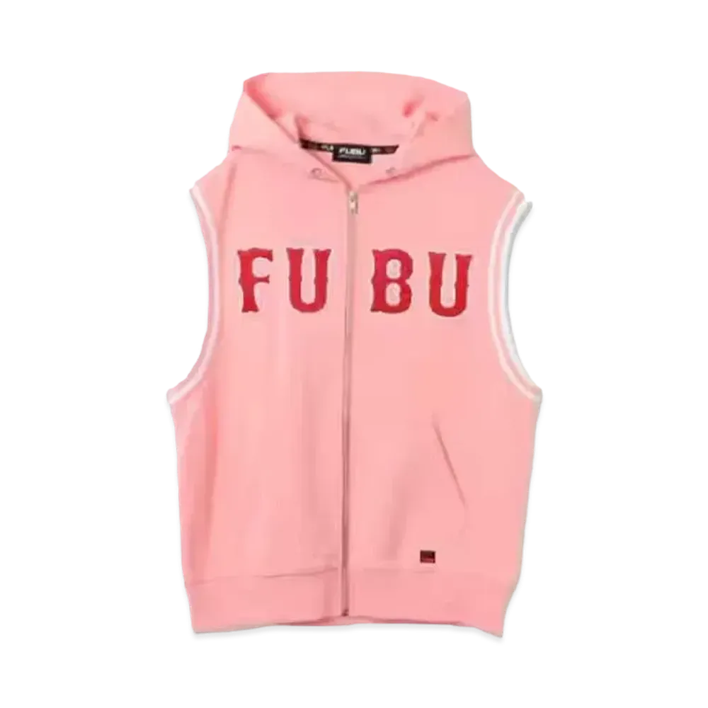 atmos pink x FUBU Atch Logo Sweat Vest "Pink"