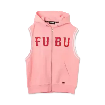 atmos pink x FUBU Atch Logo Sweat Vest "Pink"