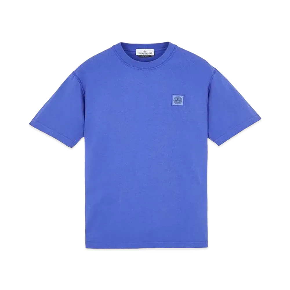 Stone Island 23742 20/1 COTTON JERSEY 'FISSATO' EFFECT_SLIM FIT "Periwinkle"