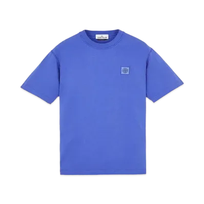 Stone Island 23742 20/1 COTTON JERSEY 'FISSATO' EFFECT_SLIM FIT "Periwinkle"