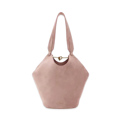 KHAITE Women's Suede Mini Lotus Shoulder Bag "Pink"