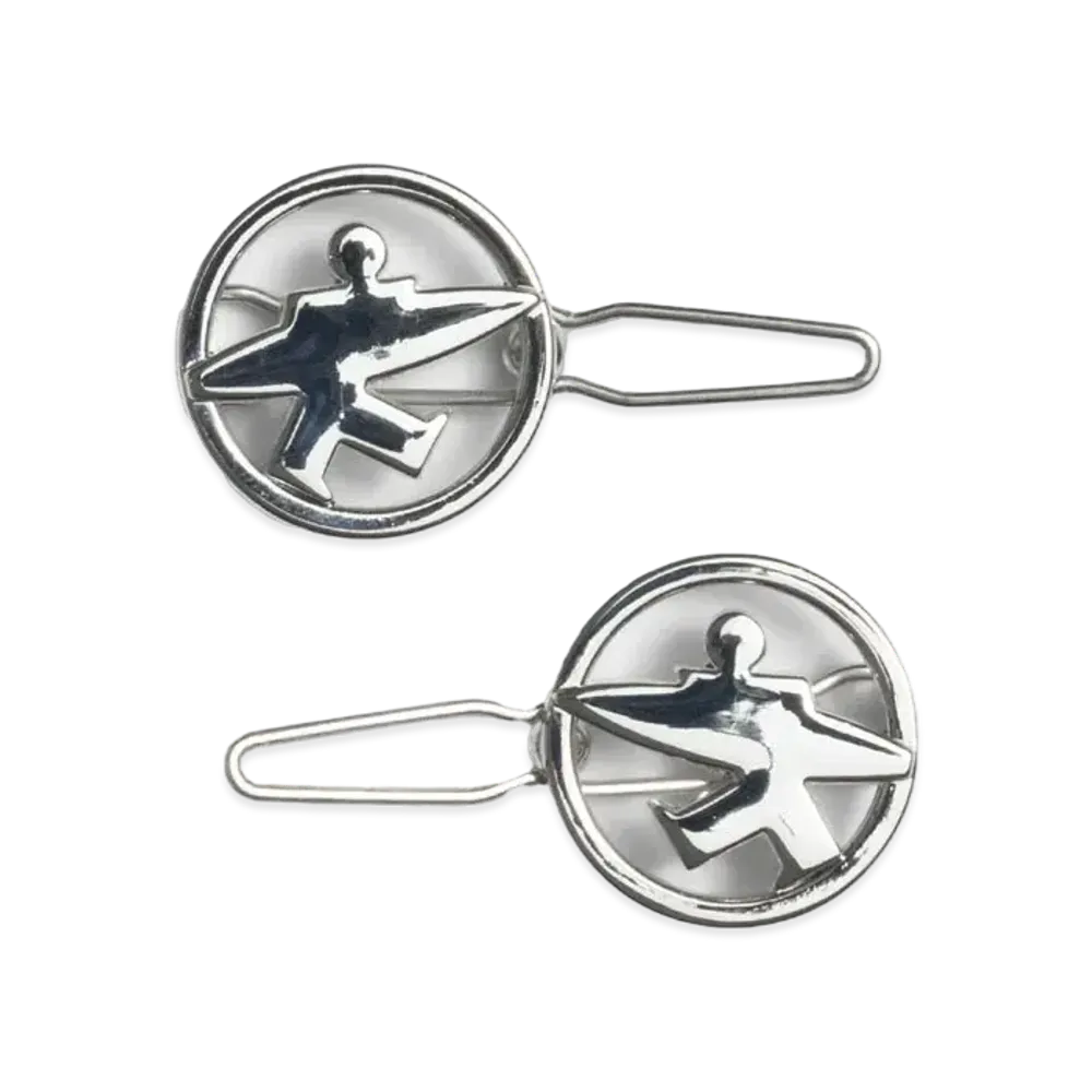 Stussy Surfman Hairclip "Silver"