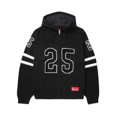 Supreme Sport Zip Up Hooded Sweater "Black"