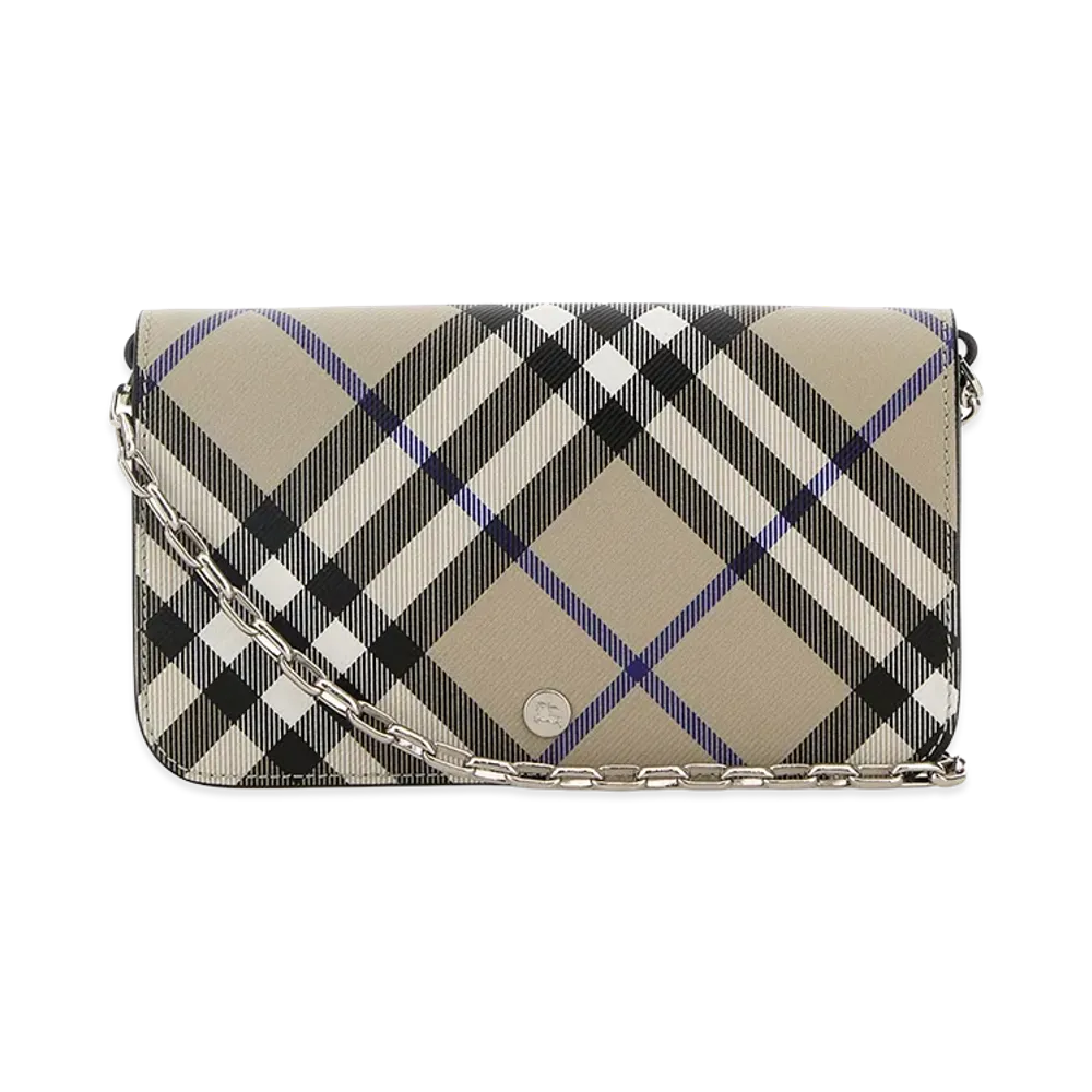 Burberry Women's LS Wallet On Chain "Beige"