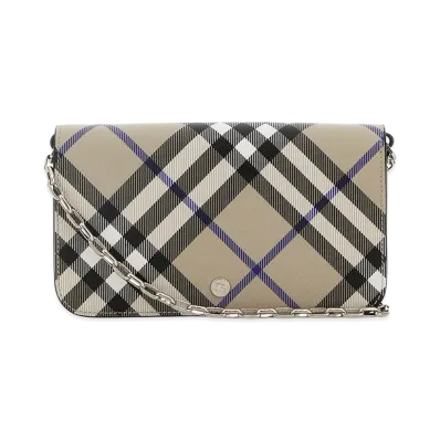 Burberry Women's LS Wallet On Chain "Beige"