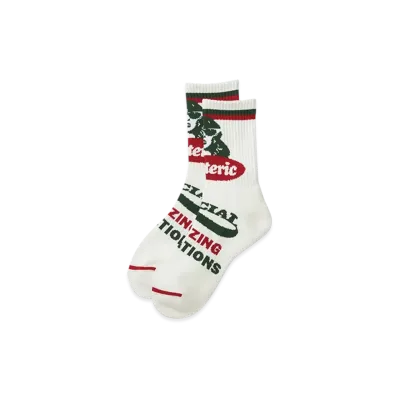 HYSTERIC GLAMOUR Amazing Vibrations Sports Socks "White"