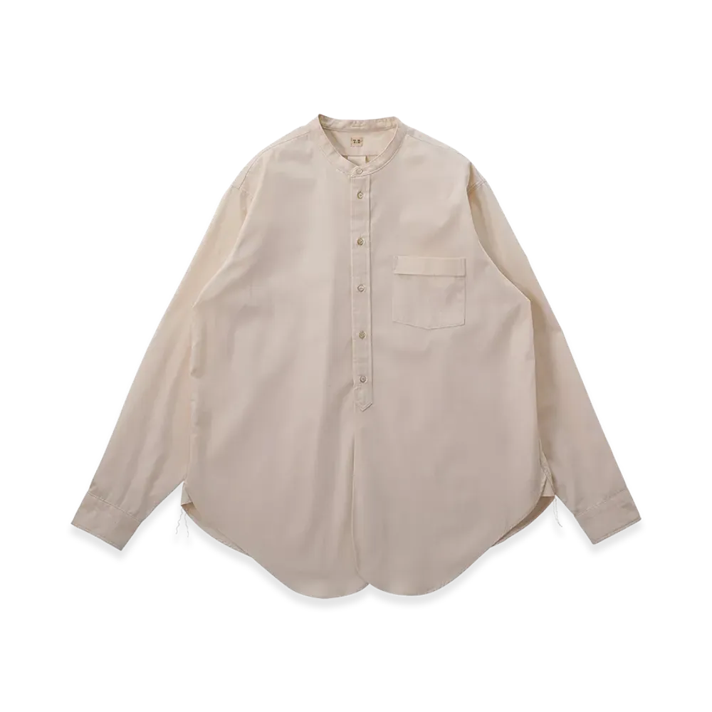 T.T Taiga Takahashi LOT.104 Band Collar Shirt "Ivory"