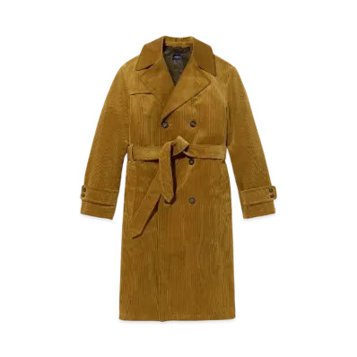 Noah Corduroy Trench Coat "Fawn"