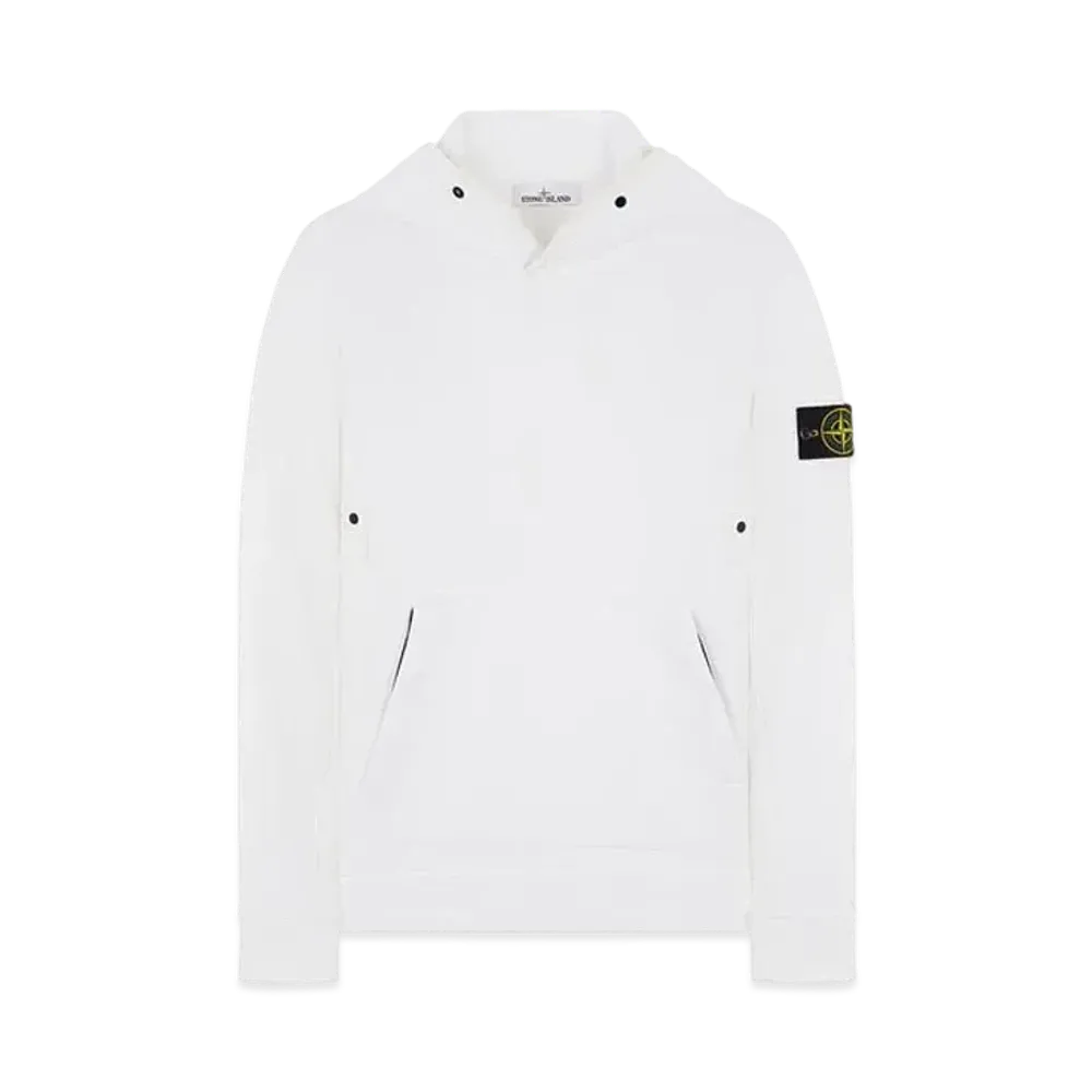 Stone Island 60620 BRUSHED COTTON FLEECE "White"