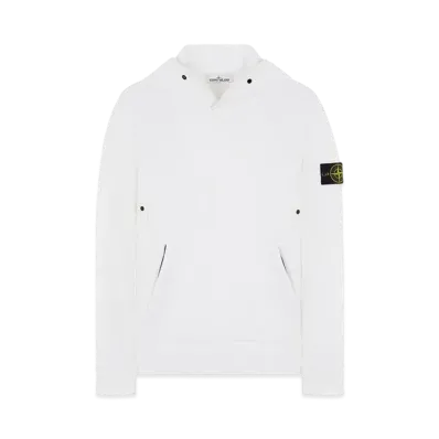 Stone Island 60620 BRUSHED COTTON FLEECE "White"