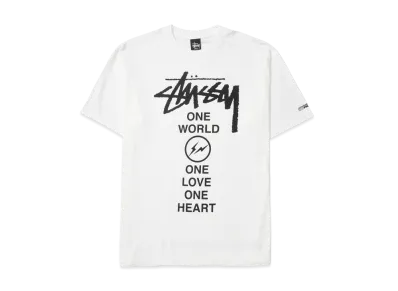 Stussy x Fragment Design One World One Heart Tee "White"