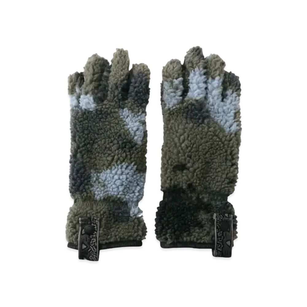 GRAMICCI x and wander JQ Tape Fleece Glove "Camo"