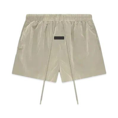 FEAR OF GOD ESSENTIALS Crinkle Nylon Running Short "Garden Yellow"