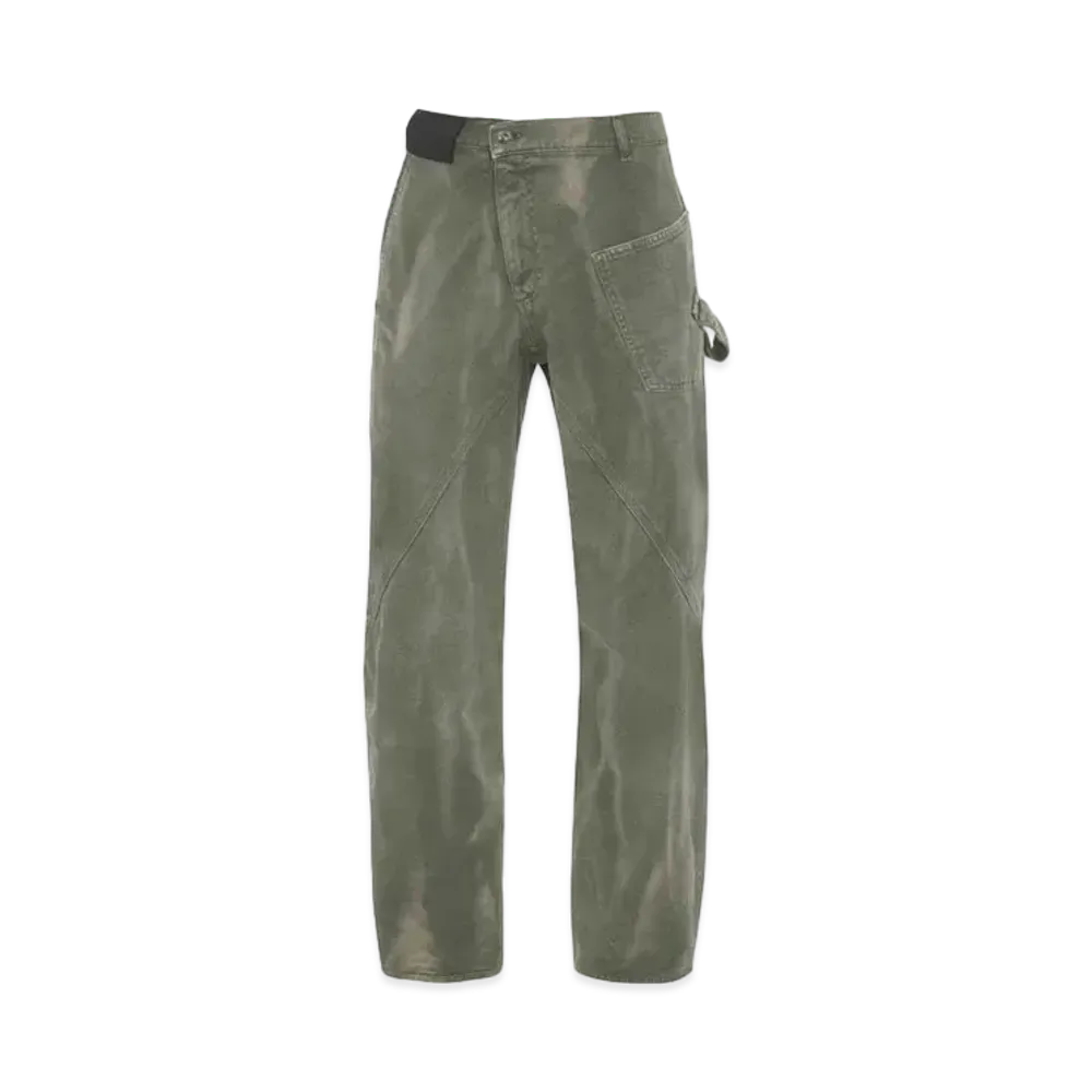 JW ANDERSON Twisted Workwear Denim Jeans "Green"