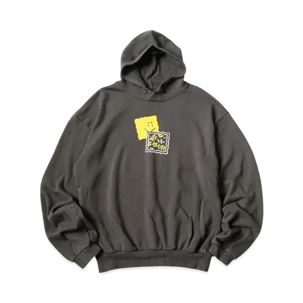 KAPITAL 30/- Fleece Hood Sweatshirt "Charcoal"
