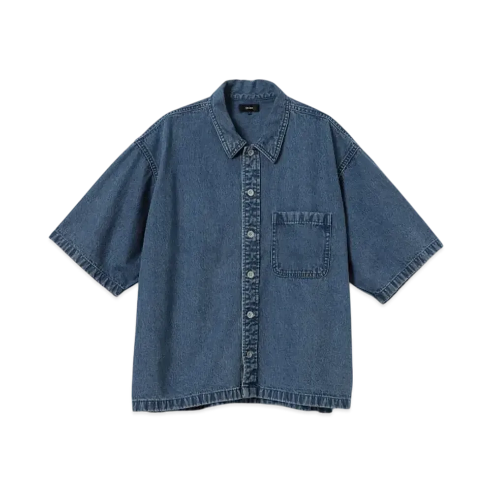 BEAMS Short Denim Shirt "Indigo"