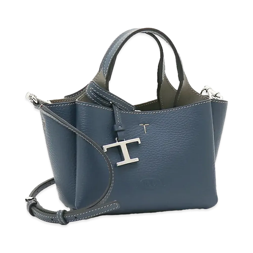 TOD'S Women's Leather Micro Handbag "Navy"