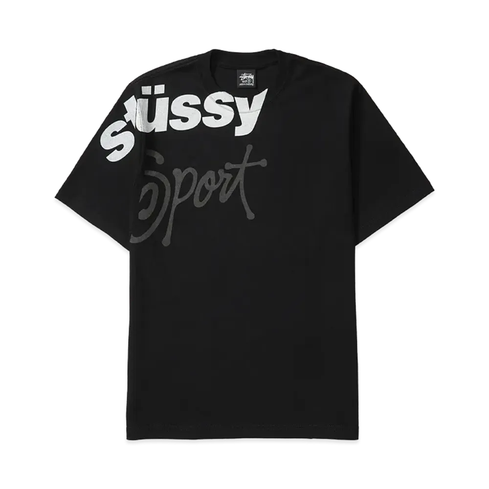Stussy Sport Stone Washed Tee "Black"