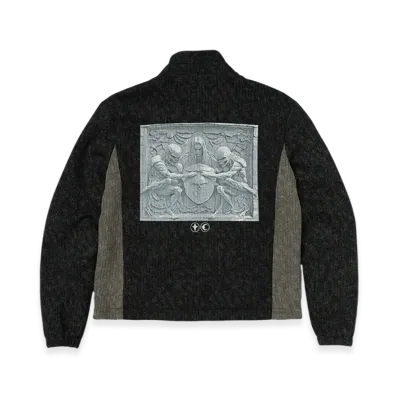 THUG CLUB Devil Peace Patch Knit Jacket "Black"