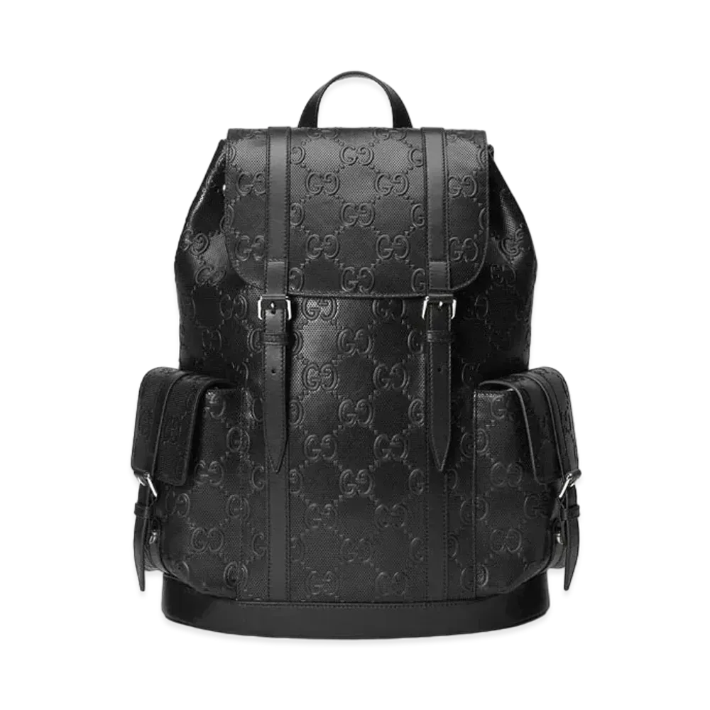 GUCCI GG Emboss Backpack "Black"