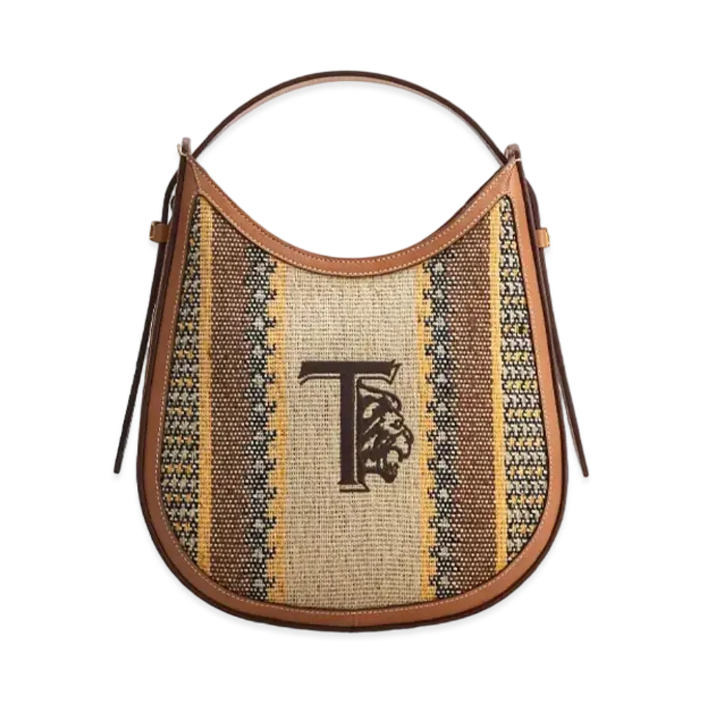 TOD'S Toddy Oboe Bag Small "Brown/Yellow/Black"