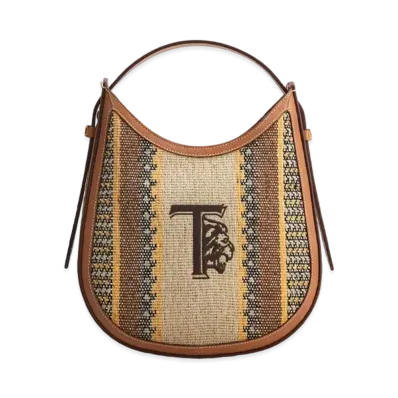 TOD'S Toddy Oboe Bag Small "Brown/Yellow/Black"