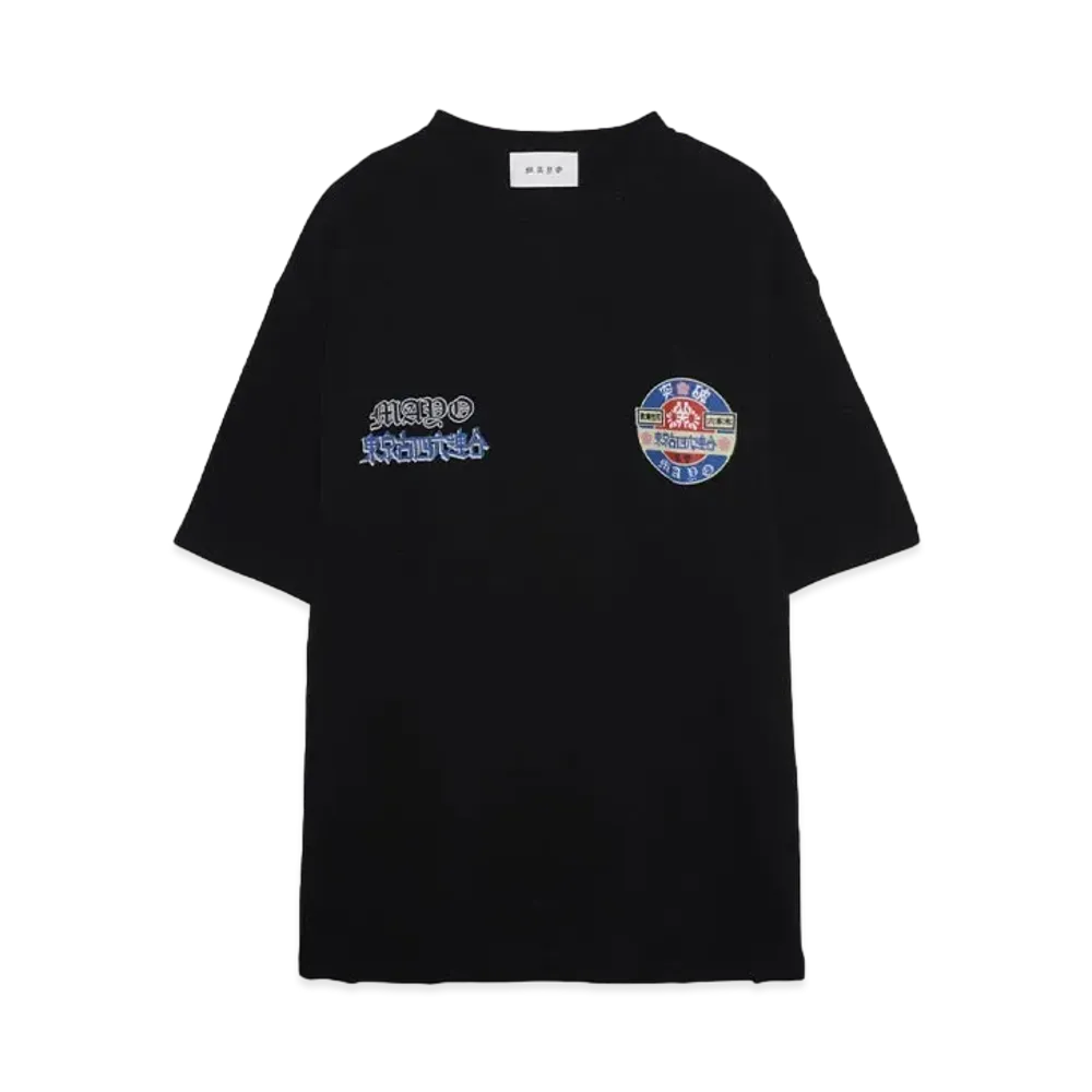 東京吉四六連合 x MAYO OVER SIZE Short Sleeve Tee "BLACK"