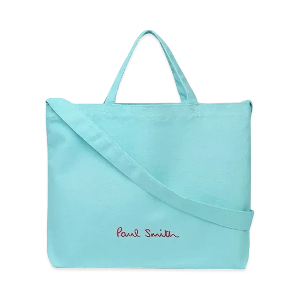 Paul Smith Logo Pop Color Tote Bag "MintGreen"