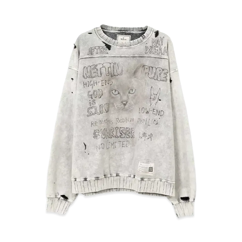 Maison MIHARA YASUHIRO Distressed Sweatshirt "Gray"