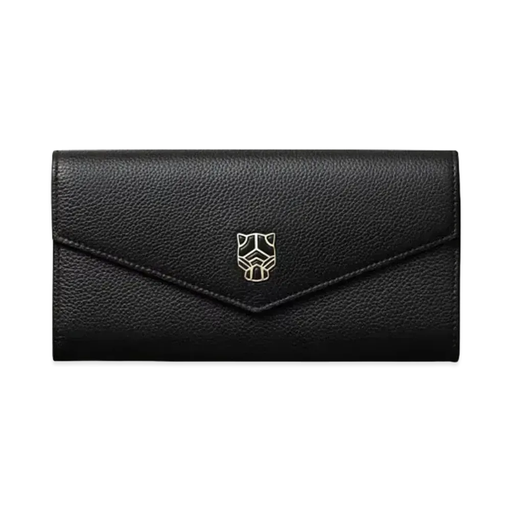 Cartier International Wallet with Flap, Panthere de Cartier "Black"