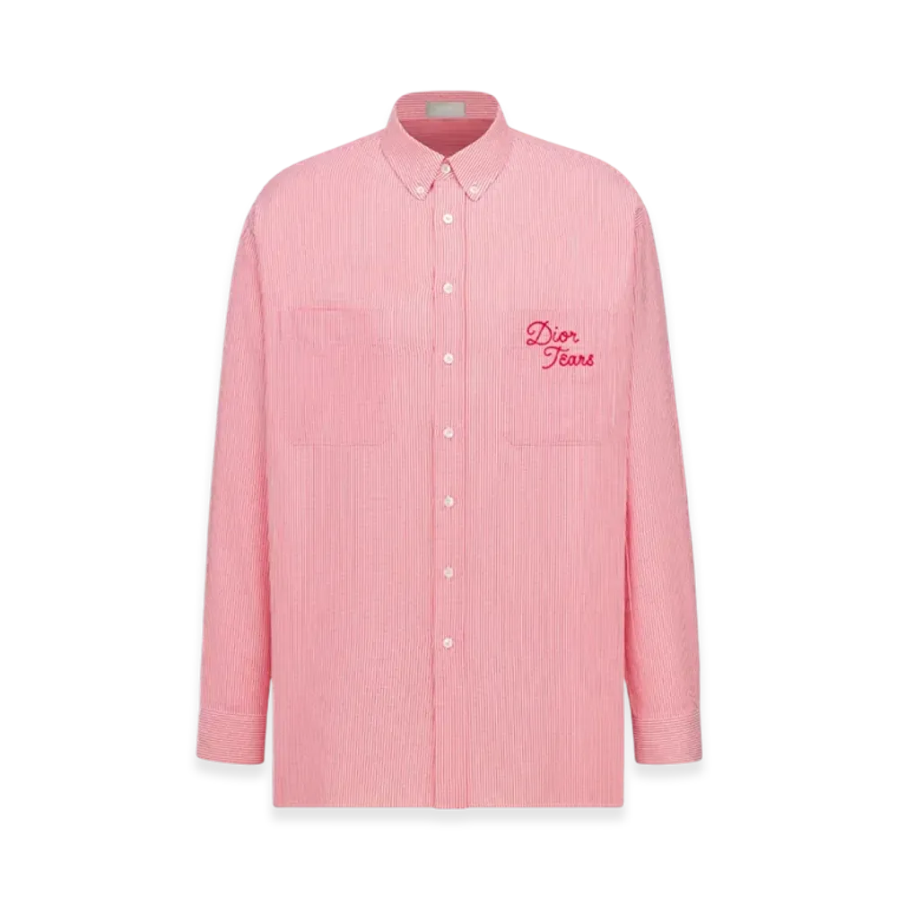 Dior x Denim Tears Dior Tears Cotton Oxford Shirt "Pink"
