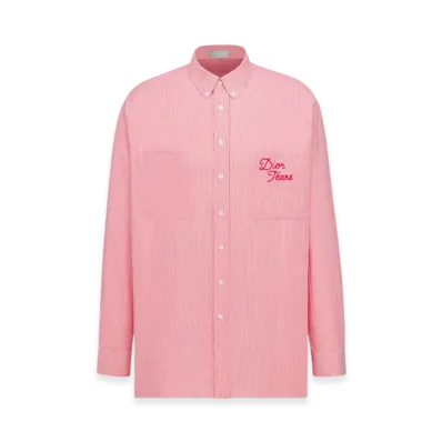 Dior x Denim Tears Dior Tears Cotton Oxford Shirt "Pink"