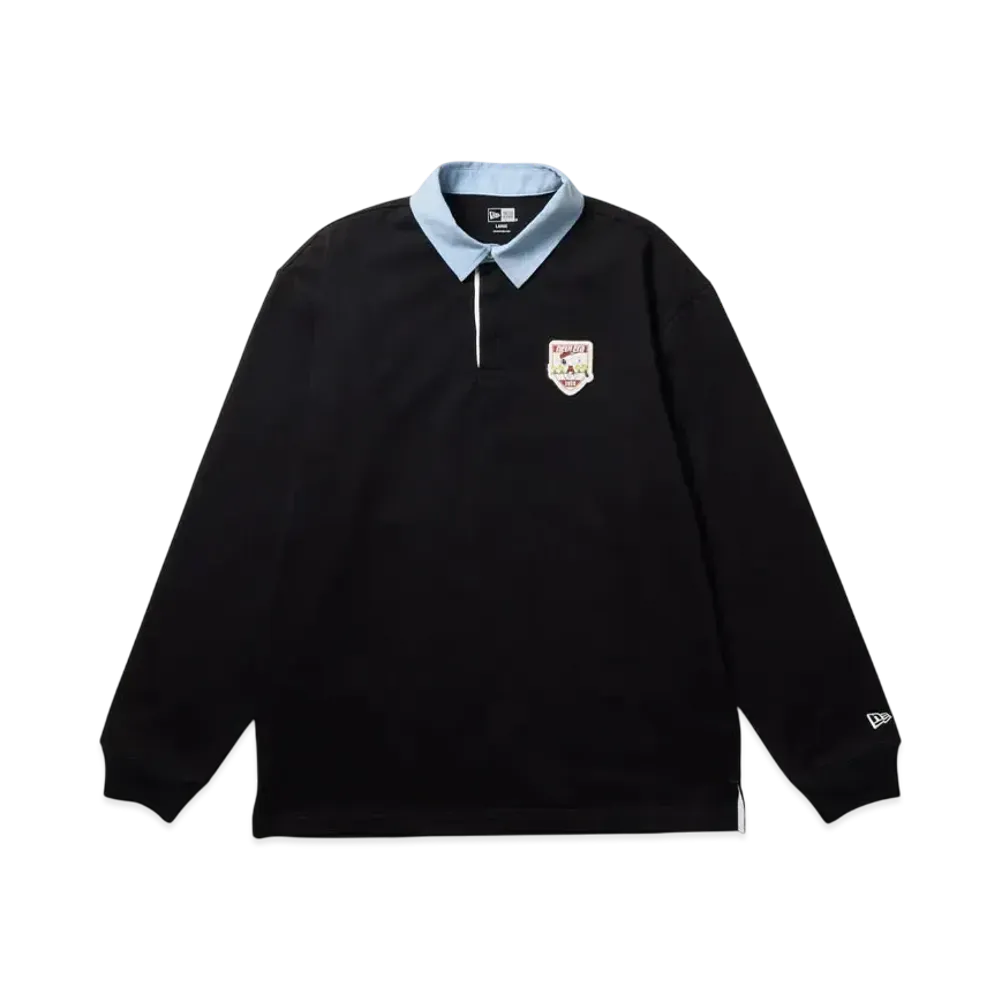 NEW ERA x PEANUTS Golf Rugby Shirt Patch "Black"