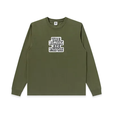 BlackEyePatch OG Label L/S Tee "Olive"