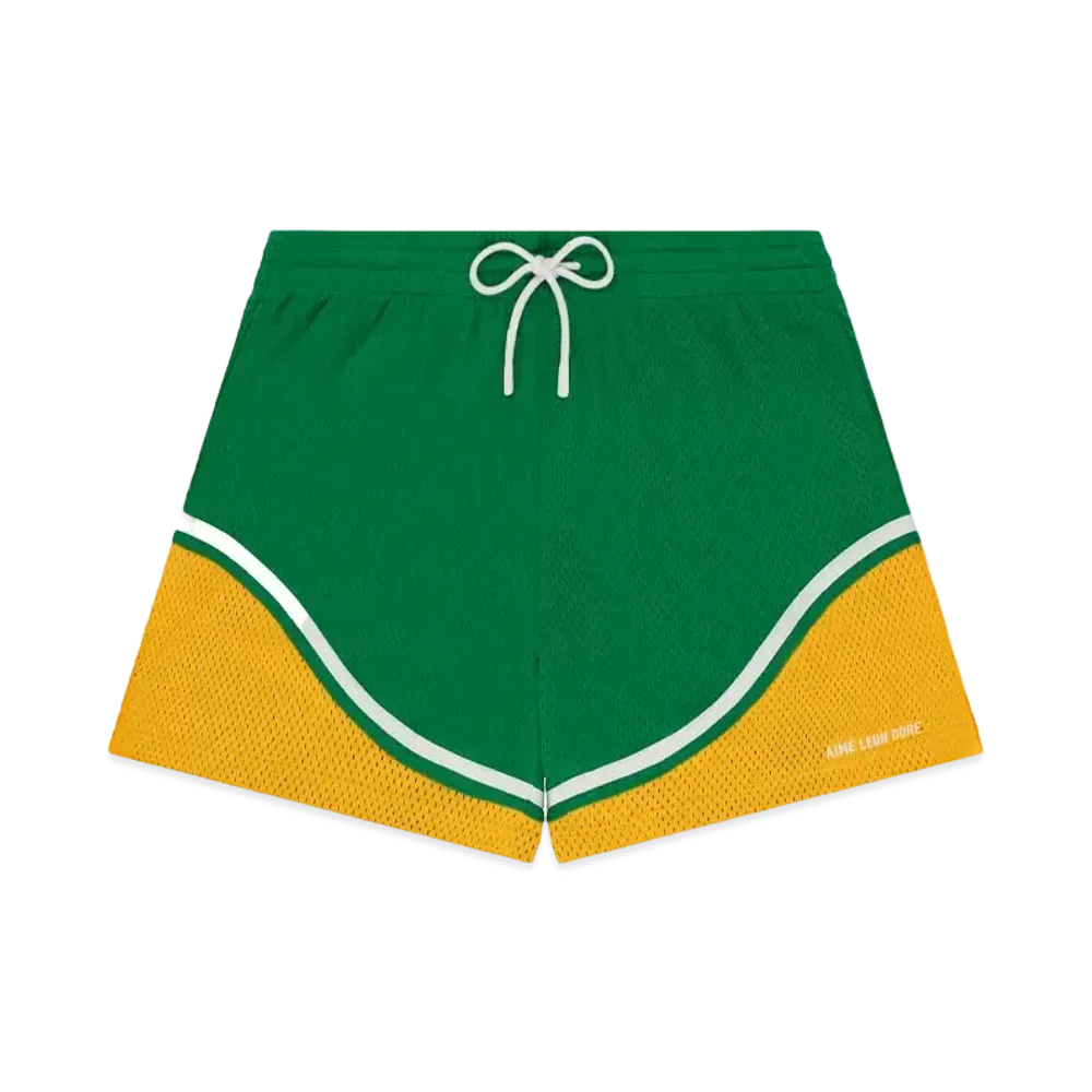 Aime Leon Dore Colorblock Court Short "Green"