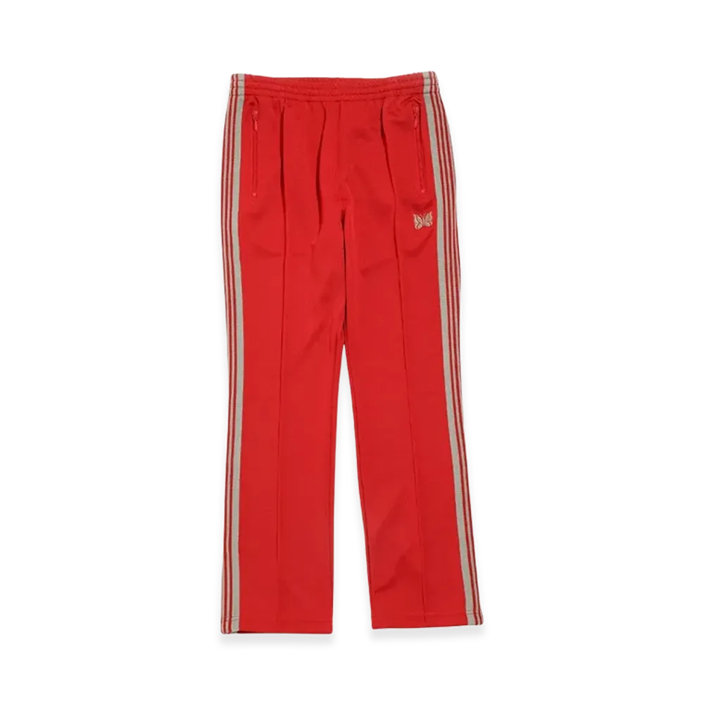 NEEDLES Narrow Track Pants Poly Smooth "Red"