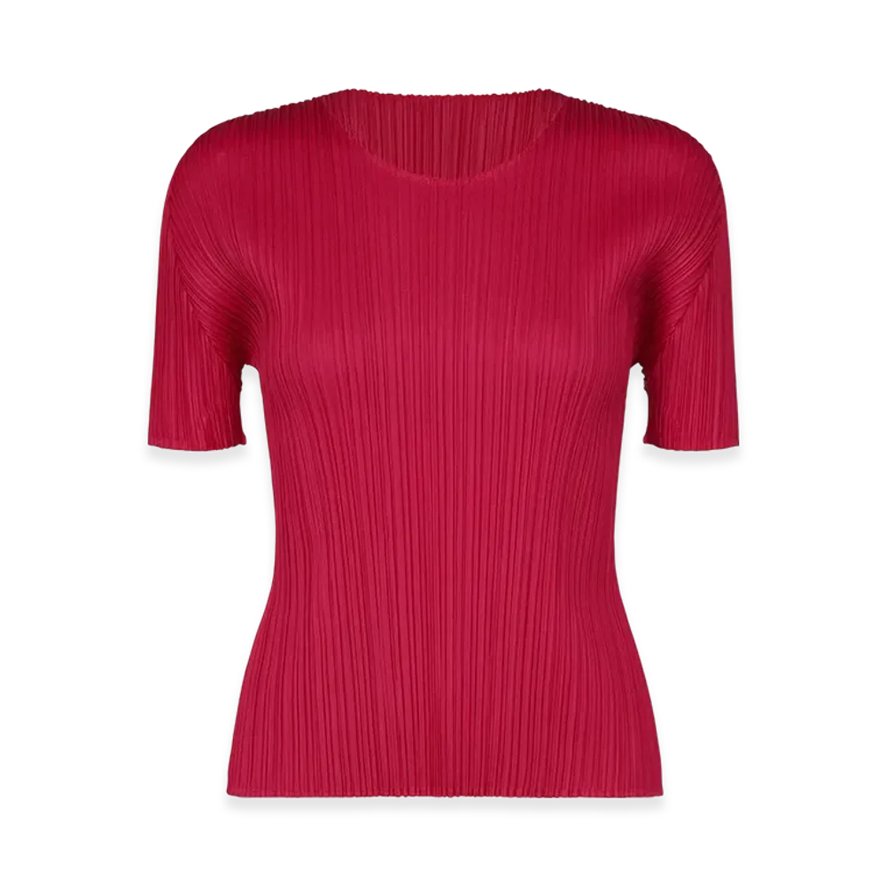PLEATS PLEASE ISSEY MIYAKE New Colorful Basics 4 "Carmine"