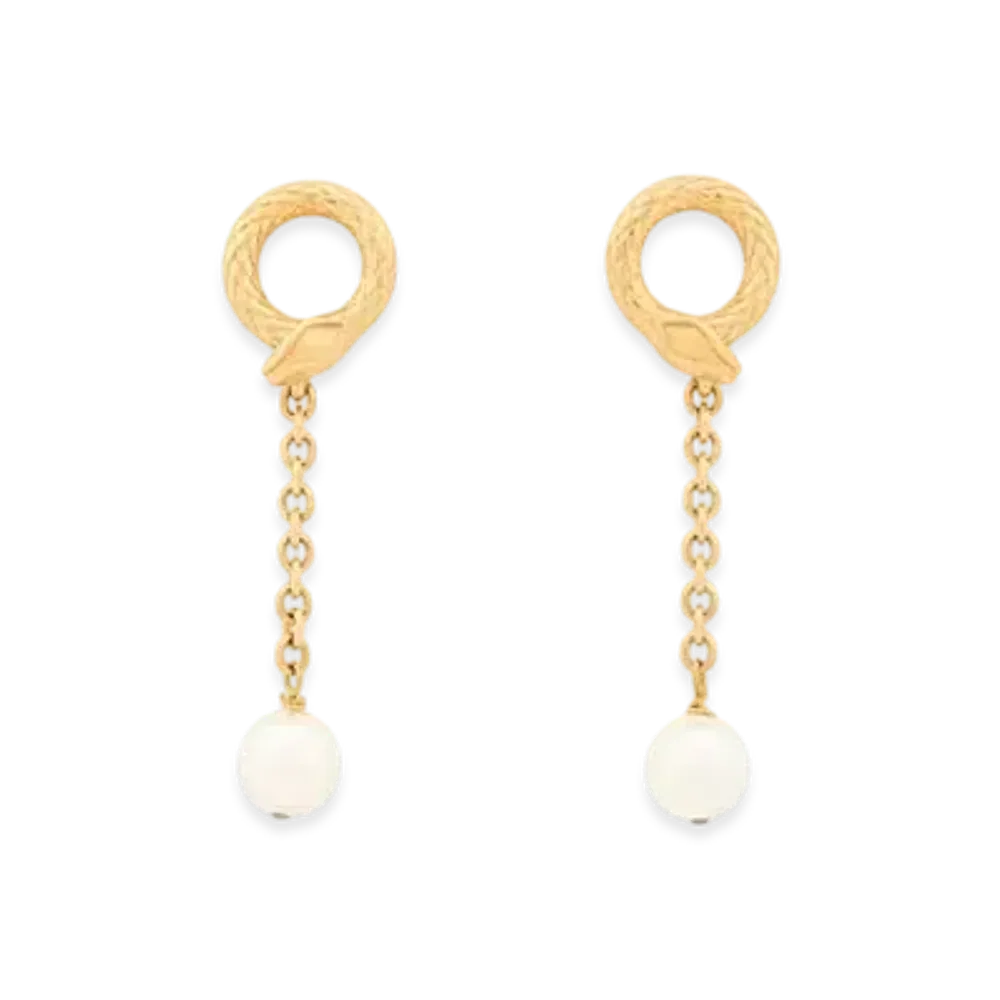 Chloe The Chloe Snake Earrings "Vintage Gold"